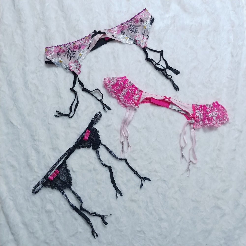 Victoria's Secret Bundle of 3 Garterbelts